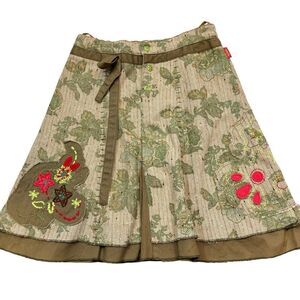 Girls Pampolina Brand Mixed Media‎ Layered Skirt Size Large